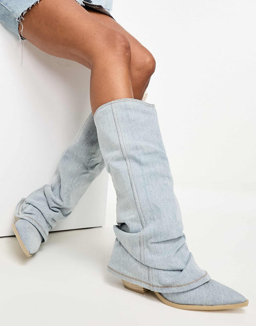 Dames Denim Boots 0