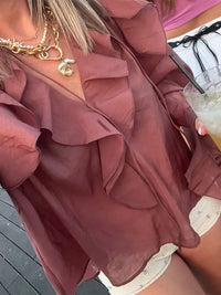 Women Flounce Blouse