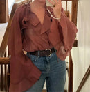 Dames Flounce Blouse 1