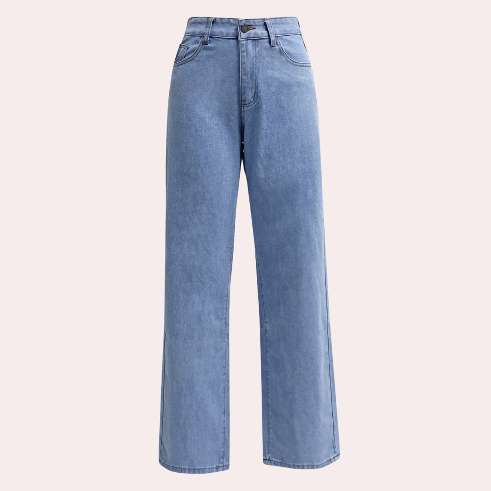 Dames High Waist Straight Jeans 5
