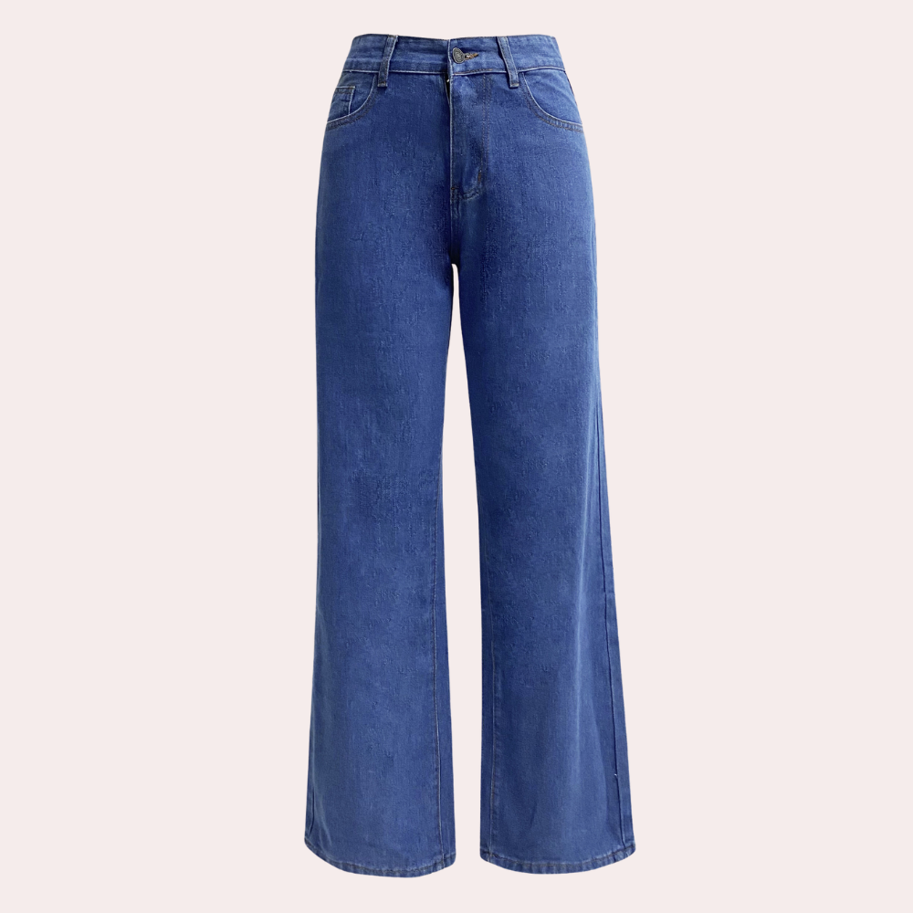 Dames High Waist Straight Jeans 6