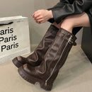Dames Knee-High Platform Stiefels 3