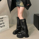 Dames Knee-High Platform Stiefels 4