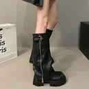 Dames Knee-High Platform Stiefels 5