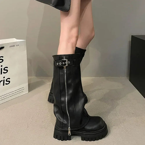 Dames Knee-High Platform Stiefels 5