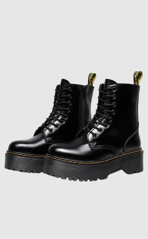 Dames Leather Platform Boots 2