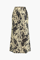Dames Midi Skirt High Waist 0