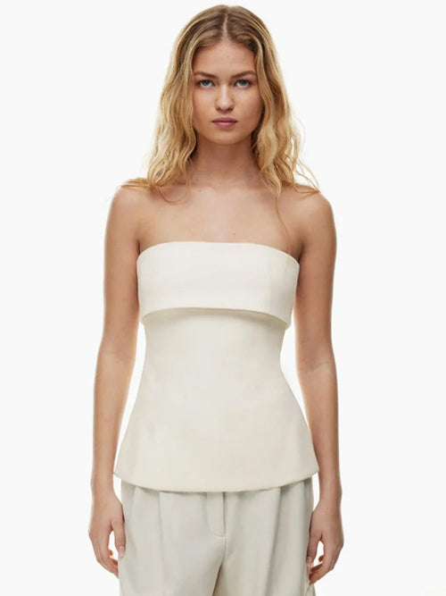 Dames Strapless Bandeau Top 0