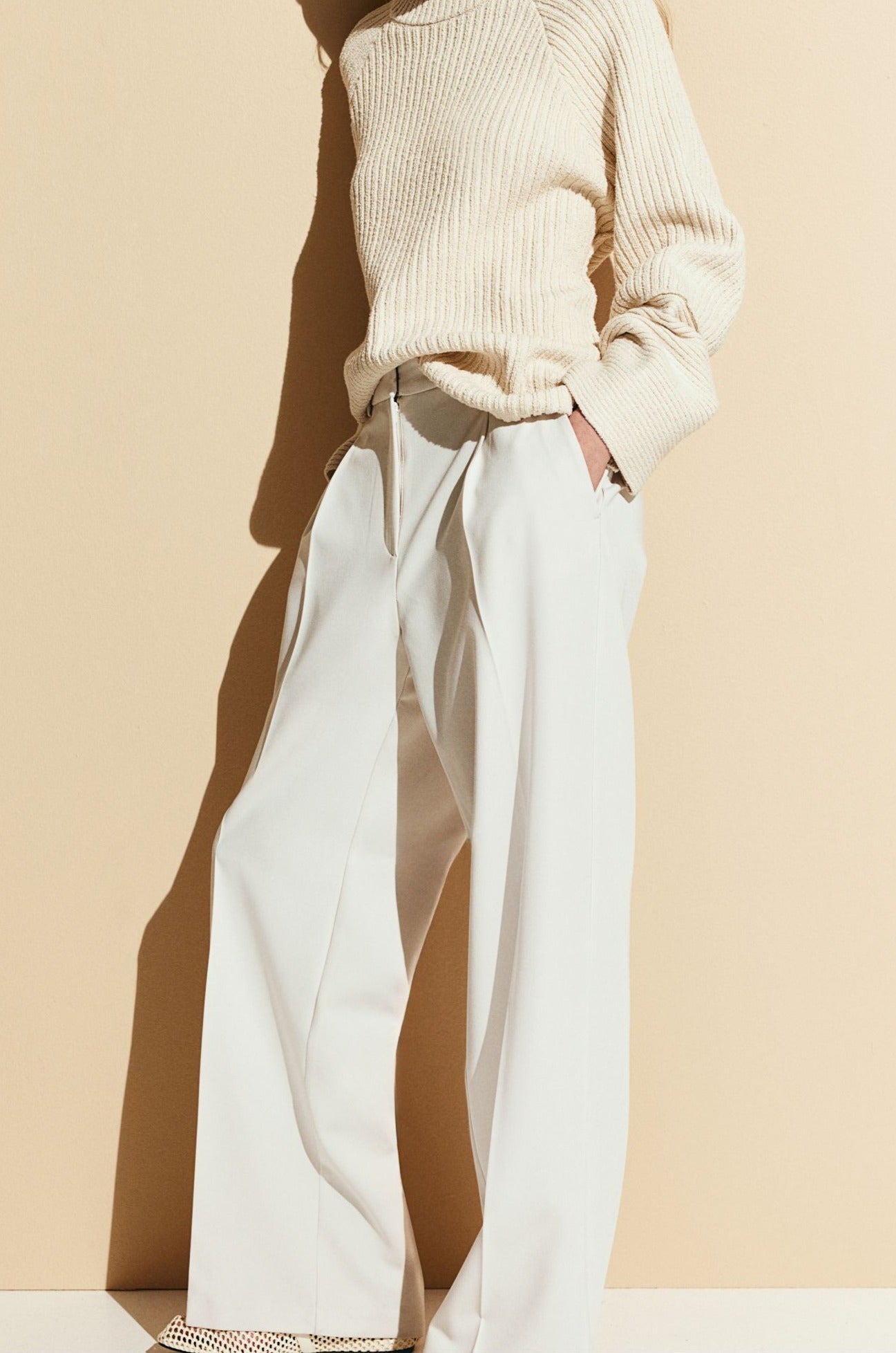 Dames Trousers Wide Cut 1