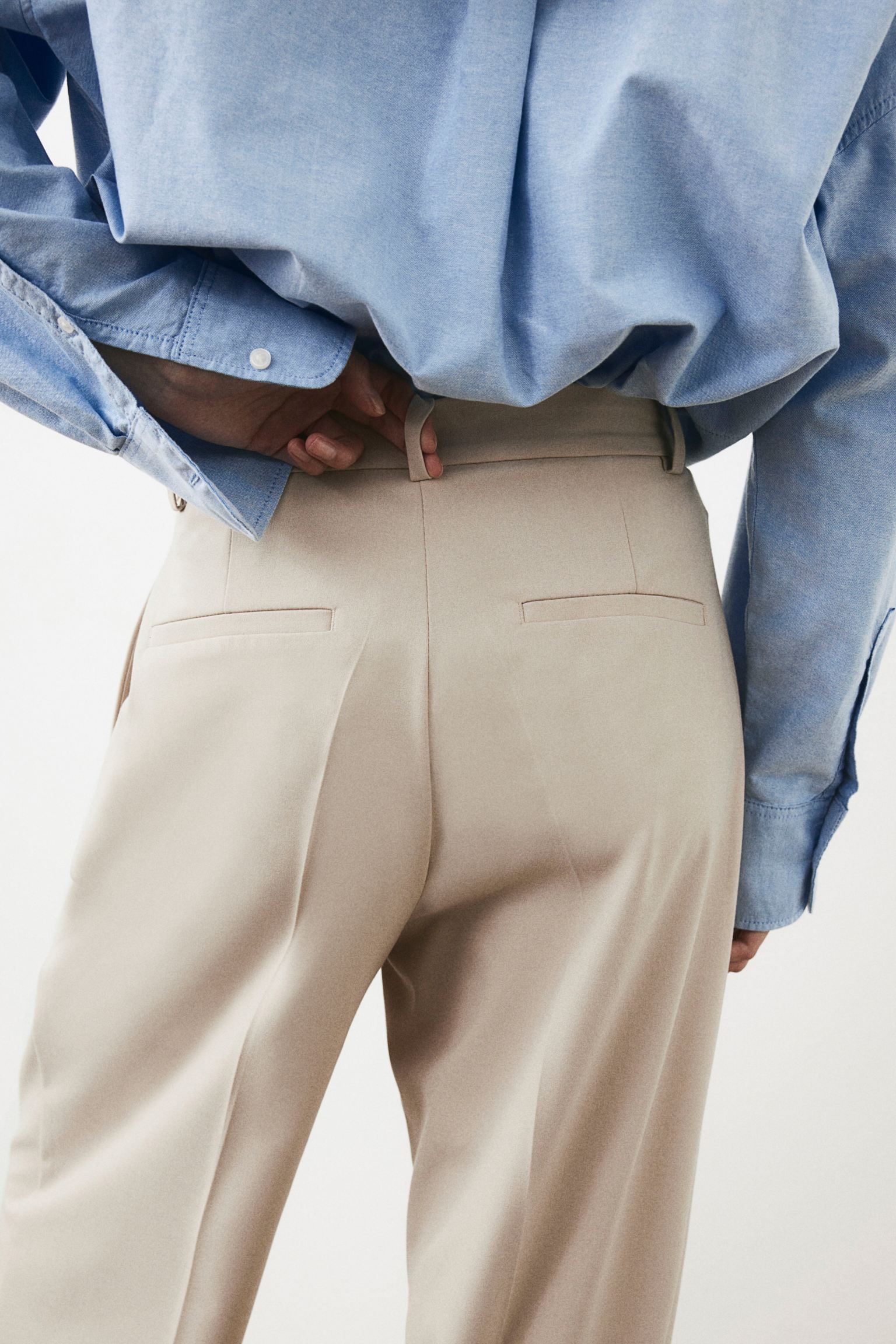 Dames Trousers Wide Cut 7