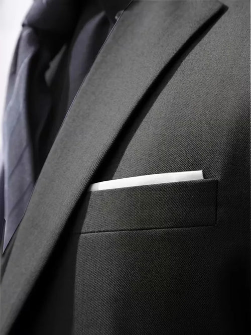 Men’s Slim Fit 3-Piece Suit – Glossy Finish Elegant Formal Style