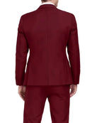 Men’s Slim Fit 3-Piece Suit – Glossy Finish Elegant Formal Style