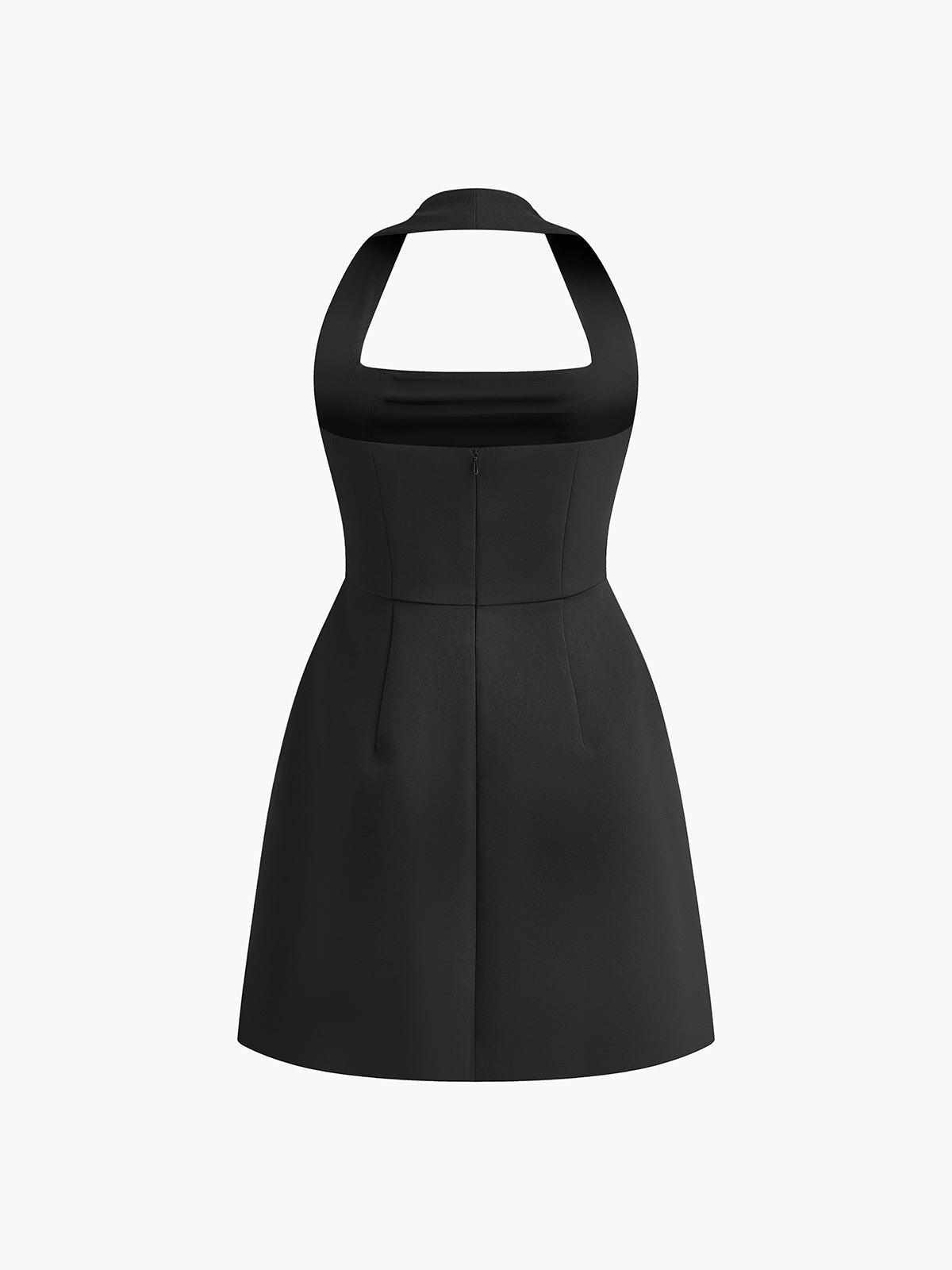 Elegant A-Line Halter Mini Dress for Summer Nights – Comfortable Fit and Stylish Design 7