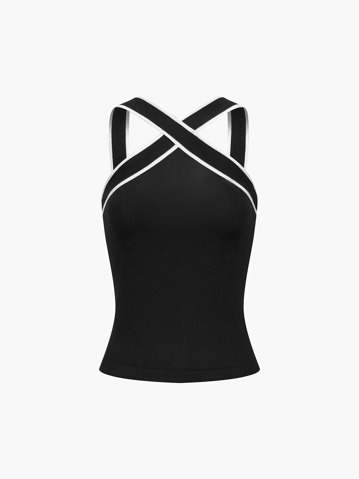 Elegant Cross Halter Top for Women – Breathable Stretch Fabric, Flattering Fit, Versatile Style, Lightweight Design
