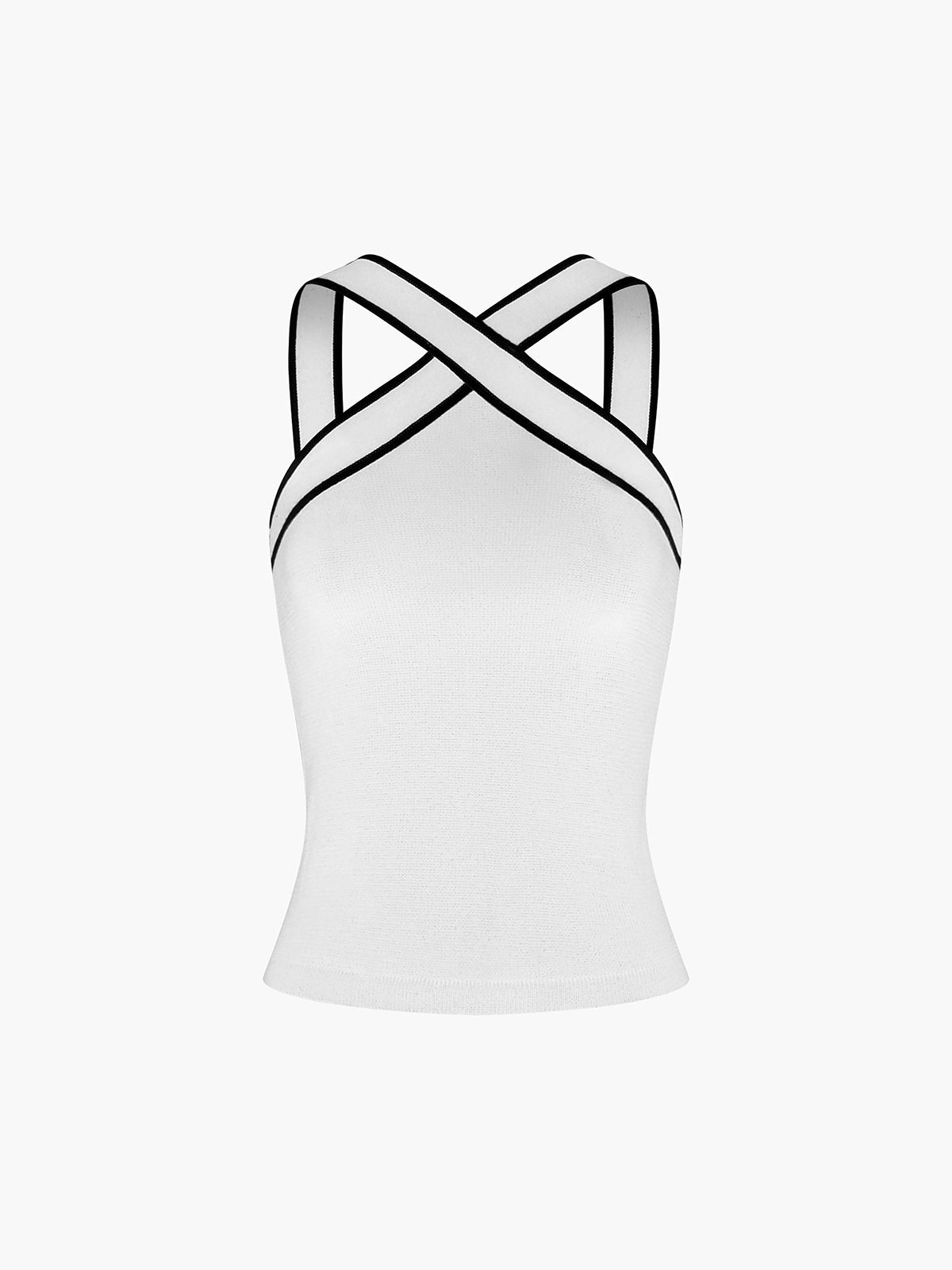 Elegant Cross Halter Top for Women – Breathable Stretch Fabric, Flattering Fit, Versatile Style, Lightweight Design 5