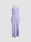Elegant Open Back Satin Maxi Dress with Side Split – Long Sleeve Formal Dress for Women 10