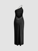 Elegant Open Back Satin Maxi Dress with Side Split – Long Sleeve Formal Dress for Women 7