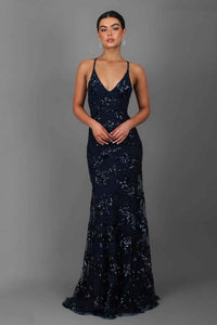 Elegant V-Neck Sequin Maxi Dress: Dazzling Glamour for Special Occasions
