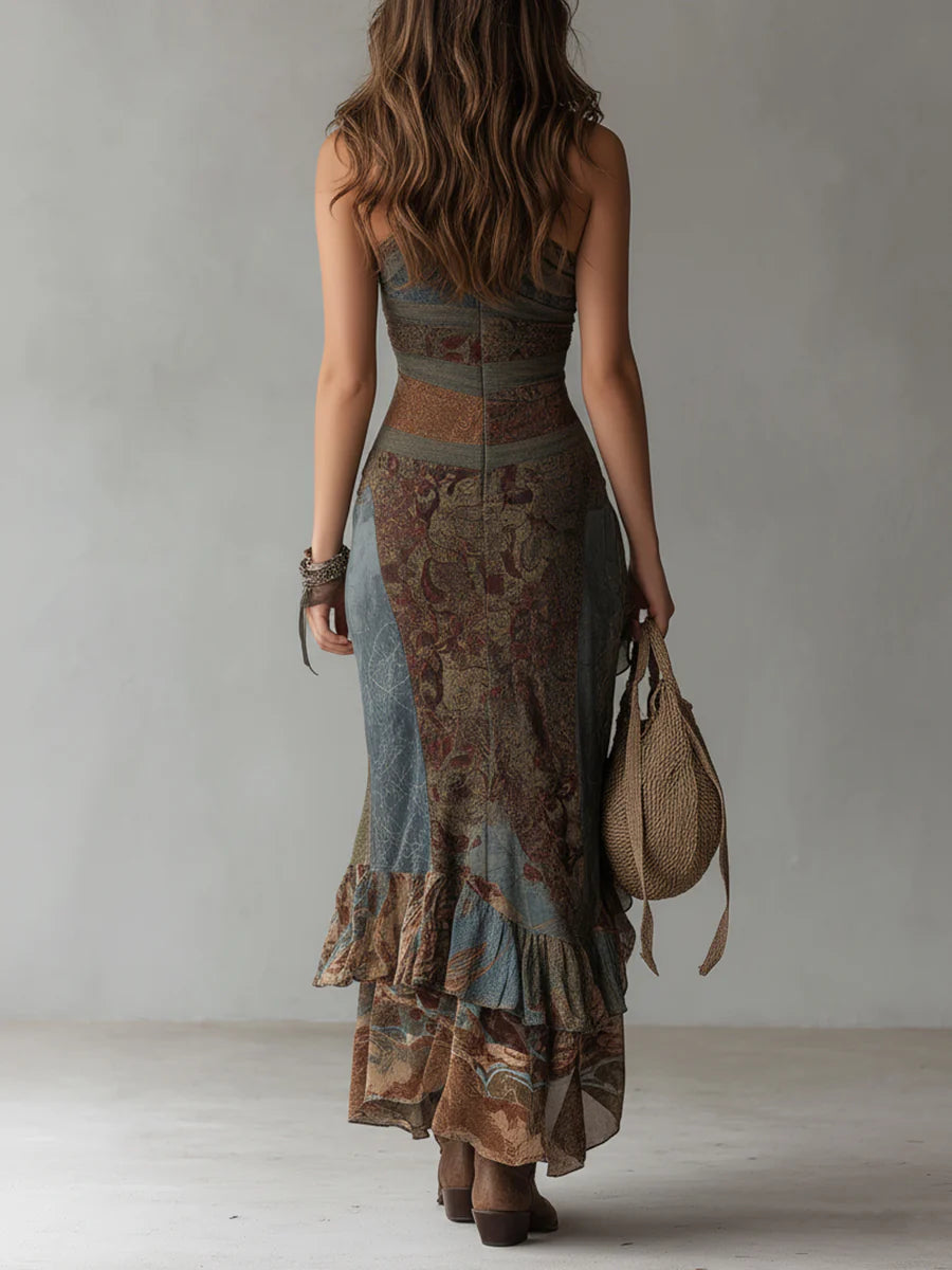 Elena: Stunning One-Shoulder Maxi Dress for Effortless Elegance 2
