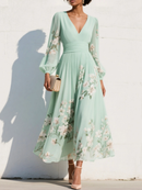 Floral Maxi Dress with Sleeves: Effortless Elegance for Spring Events 0