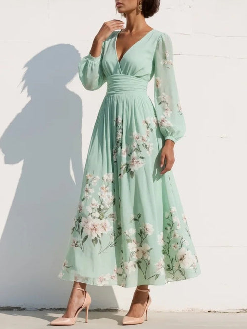 Floral Maxi Dress with Sleeves: Effortless Elegance for Spring Events 1