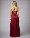 Elegant Womens Silk Maxi Dress Flowing Fit – Chic Summer Evening Gown