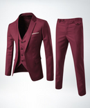 Men’s Three-Piece Suit – Elegant Gilet Slim Fit Formal Tailored Style