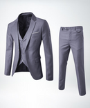 Men’s Three-Piece Suit – Elegant Gilet Slim Fit Formal Tailored Style