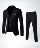 Men’s Three-Piece Suit – Elegant Gilet Slim Fit Formal Tailored Style