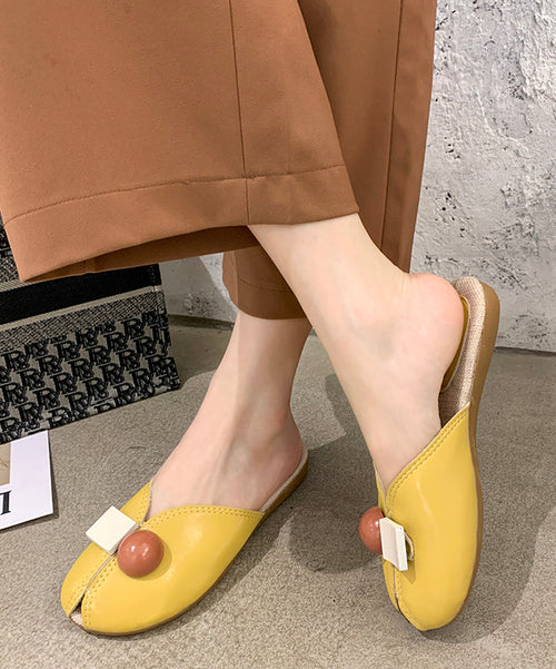 Green Casual Versatile Soft Splicing Slide Sandals