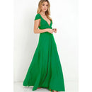Women's Sleeveless V-Neck Flowing Occasion Dress – Elegant Party Wear