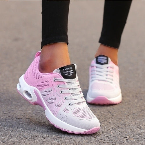 Women's Orthopedic Lightweight Colorful Lace-Up Sneakers – Everyday Comfort Shoes