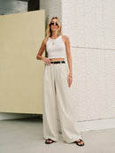 High-Waisted Cotton-Linen Trousers for Women – Regular Fit, Breathable and Comfortable 5