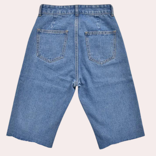 High Waist Women's Denim Shorts – Trendy Casual Jorts for Summer Comfort and Style 2