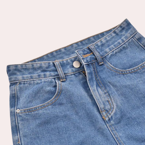 High Waist Women's Denim Shorts – Trendy Casual Jorts for Summer Comfort and Style 3