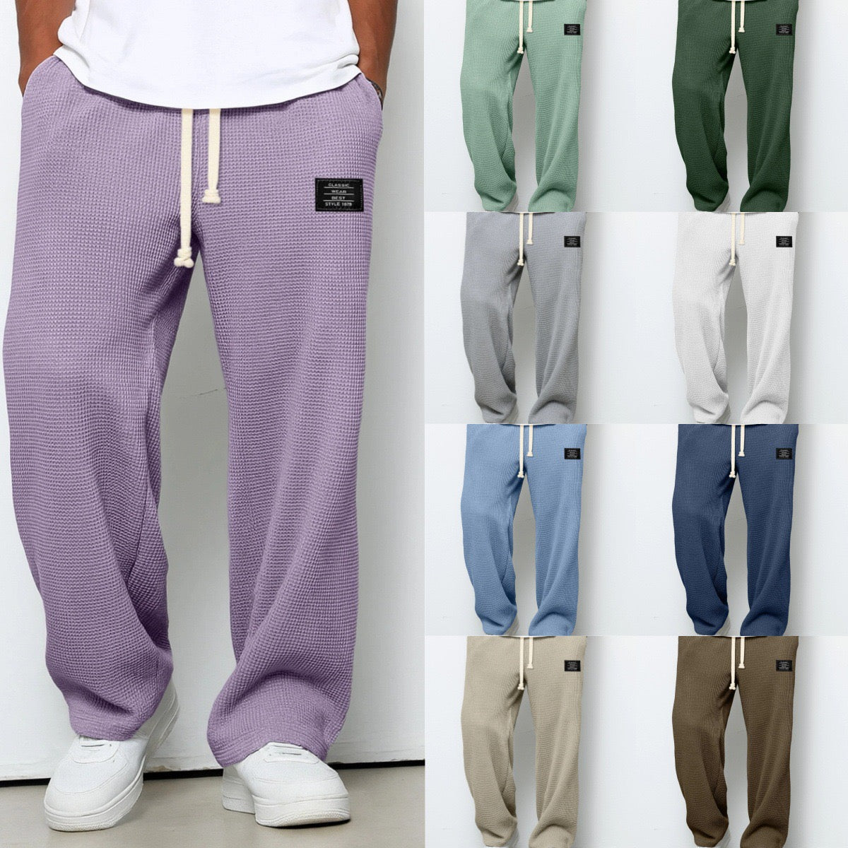 Men’s Relaxed Fit Joggers With Side Pockets – Comfortable Casual Pants