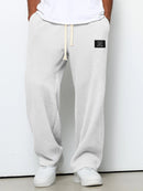 Men's Wide-Leg  Relaxed Fit Lounge Pants – Honeycomb Texture