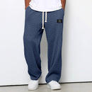 Men's Wide-Leg  Relaxed Fit Lounge Pants – Honeycomb Texture