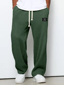 Men's Wide-Leg  Relaxed Fit Lounge Pants – Honeycomb Texture