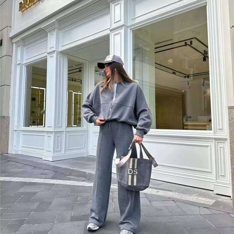 Women's Casual Matching Tracksuit Set – Comfy Lounge Two Piece