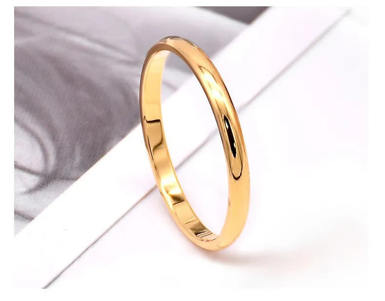 Women's Adjustable Stainless Steel Engagement Ring – Classic Wedding Band