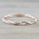 Women's Adjustable Stainless Steel Engagement Ring – Classic Wedding Band
