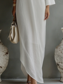 Ivory White One-Shoulder Maxi Dress: Effortless Style for Special Occasions 4