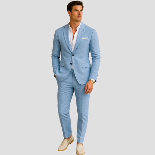 Men’s 2-Piece Slim Fit Suit – Modern Tailored Formal Business Style