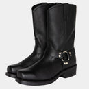 Women’s Vintage Cowboy Boots – Durable Western Harness Design with Classic Square Toe