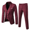 Men’s Elegant 3-Piece Set – Blazer, Pants & Waistcoat Formal Tailored Style