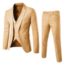 Men’s Elegant 3-Piece Set – Blazer, Pants & Waistcoat Formal Tailored Style