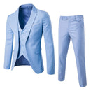 Men’s Elegant 3-Piece Set – Blazer, Pants & Waistcoat Formal Tailored Style