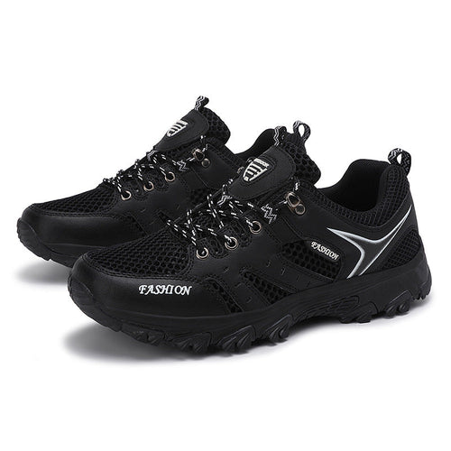 Women's Breathable Mesh Running Sneakers With Secure Lace Up Fit