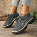 Women’s Lace Up Mesh Sneakers – Breathable Running Shoes With Grip Sole